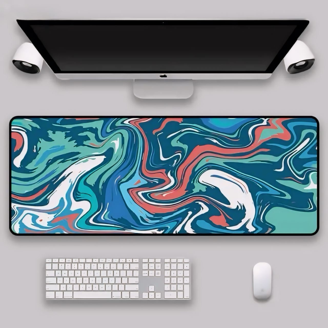 Liquid Strata Art Mouse Pad - Tech Scape Hub