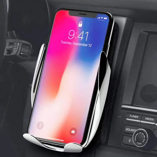 Wireless Charging Auto-Closing Car Phone Holder