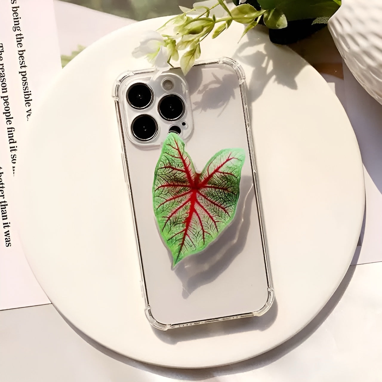 Leaf Acrylic Phone Holder