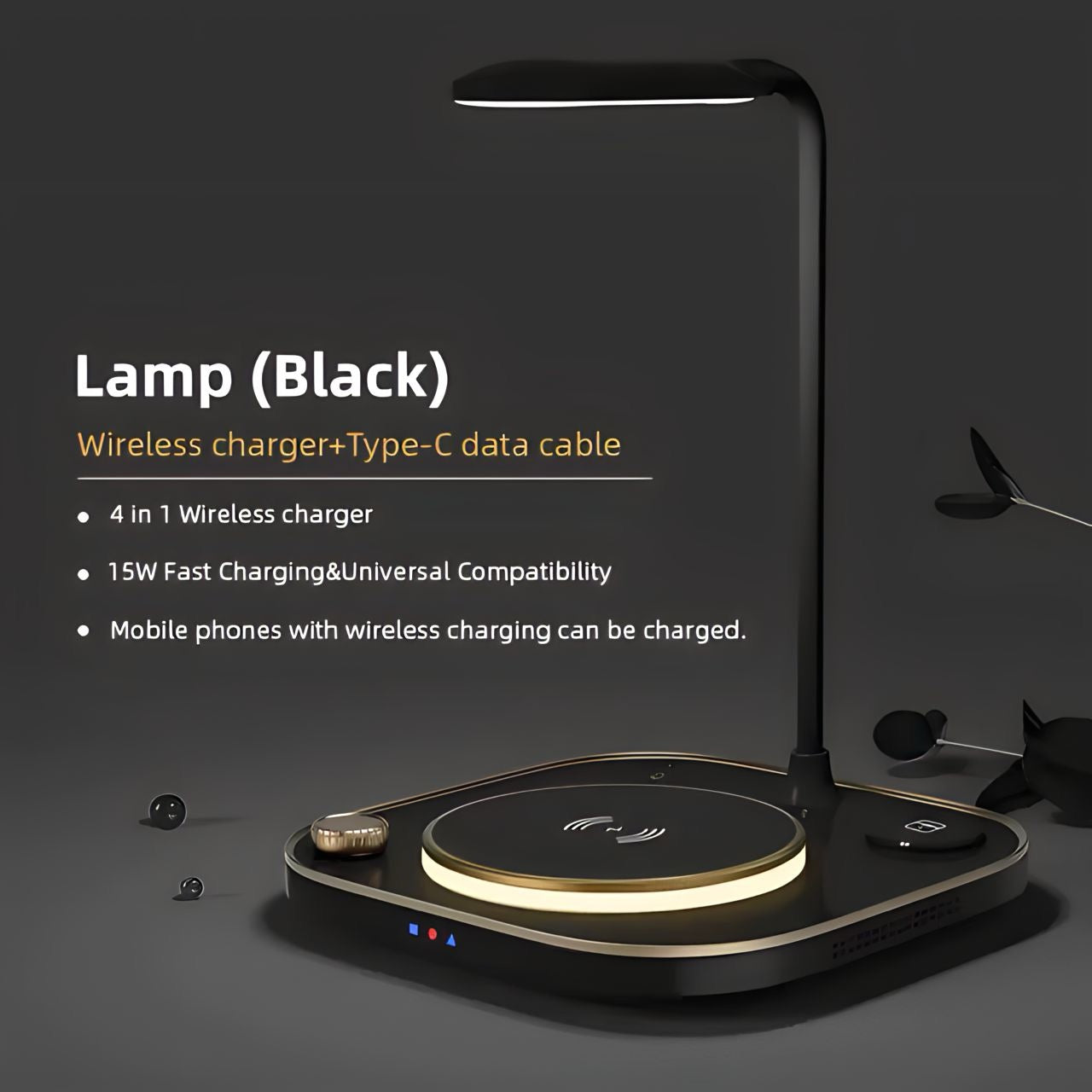 Wireless Charger Desk Lamp - Tech Scape Hub