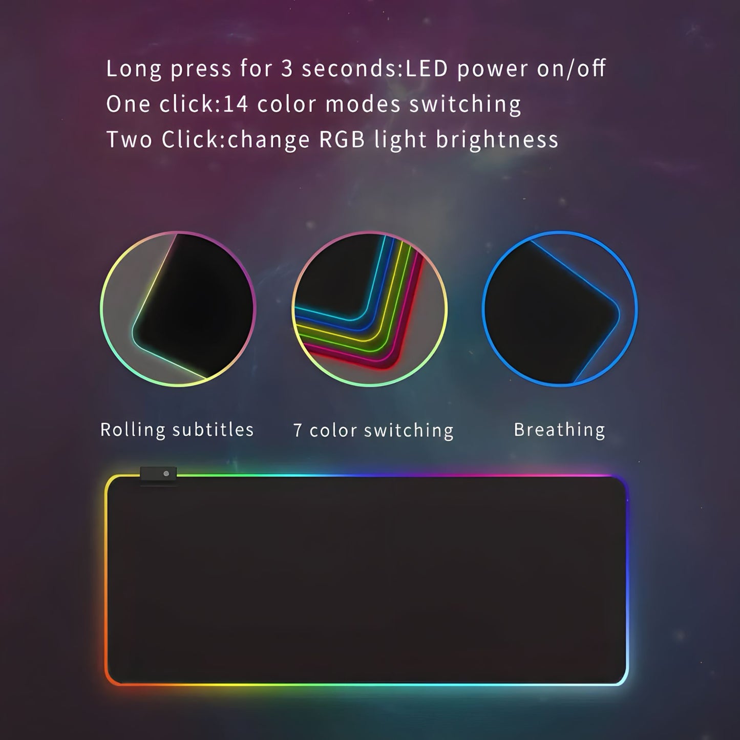 LED Gaming Mouse Pad - Tech Scape Hub