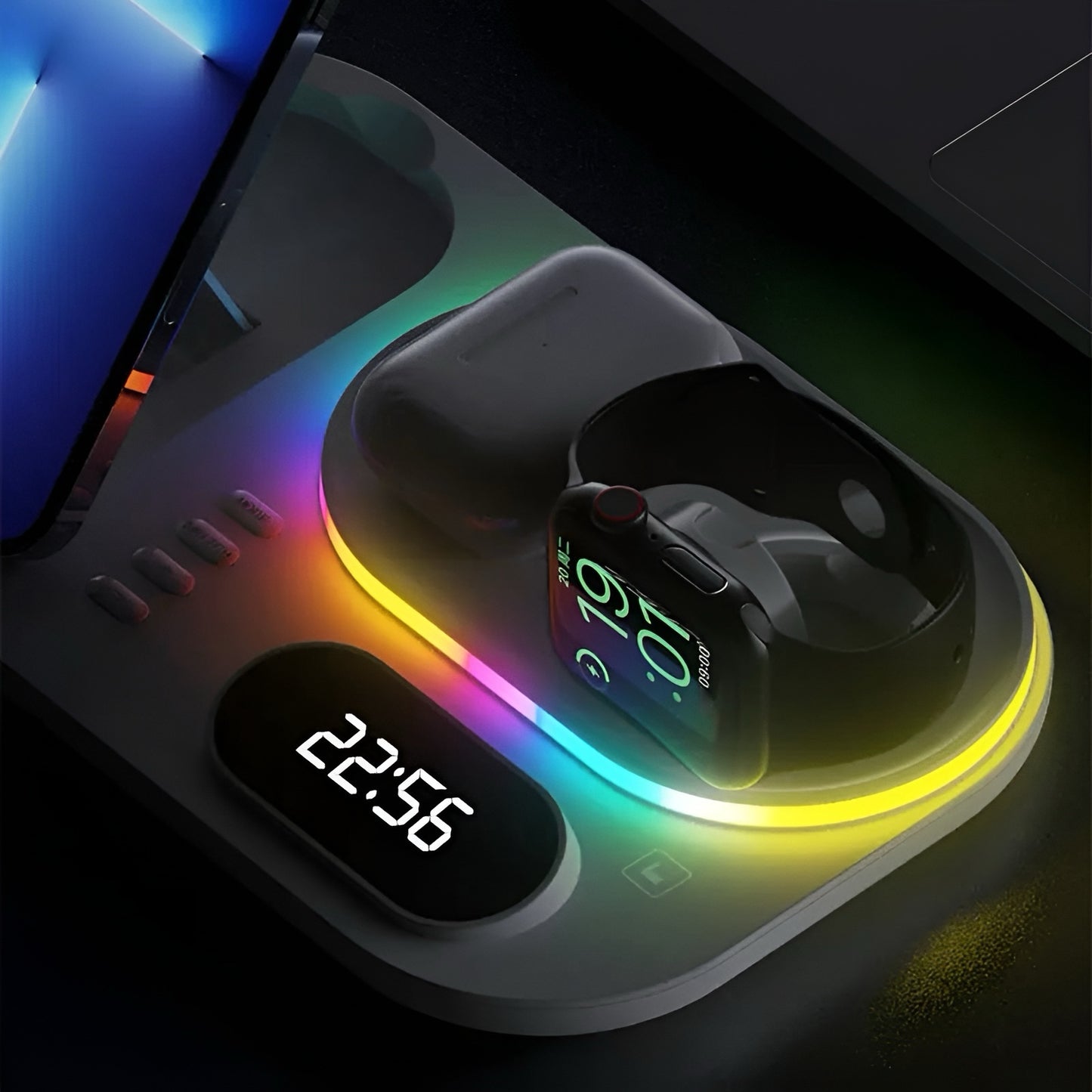 RGB Wireless Charging Dock for Apple