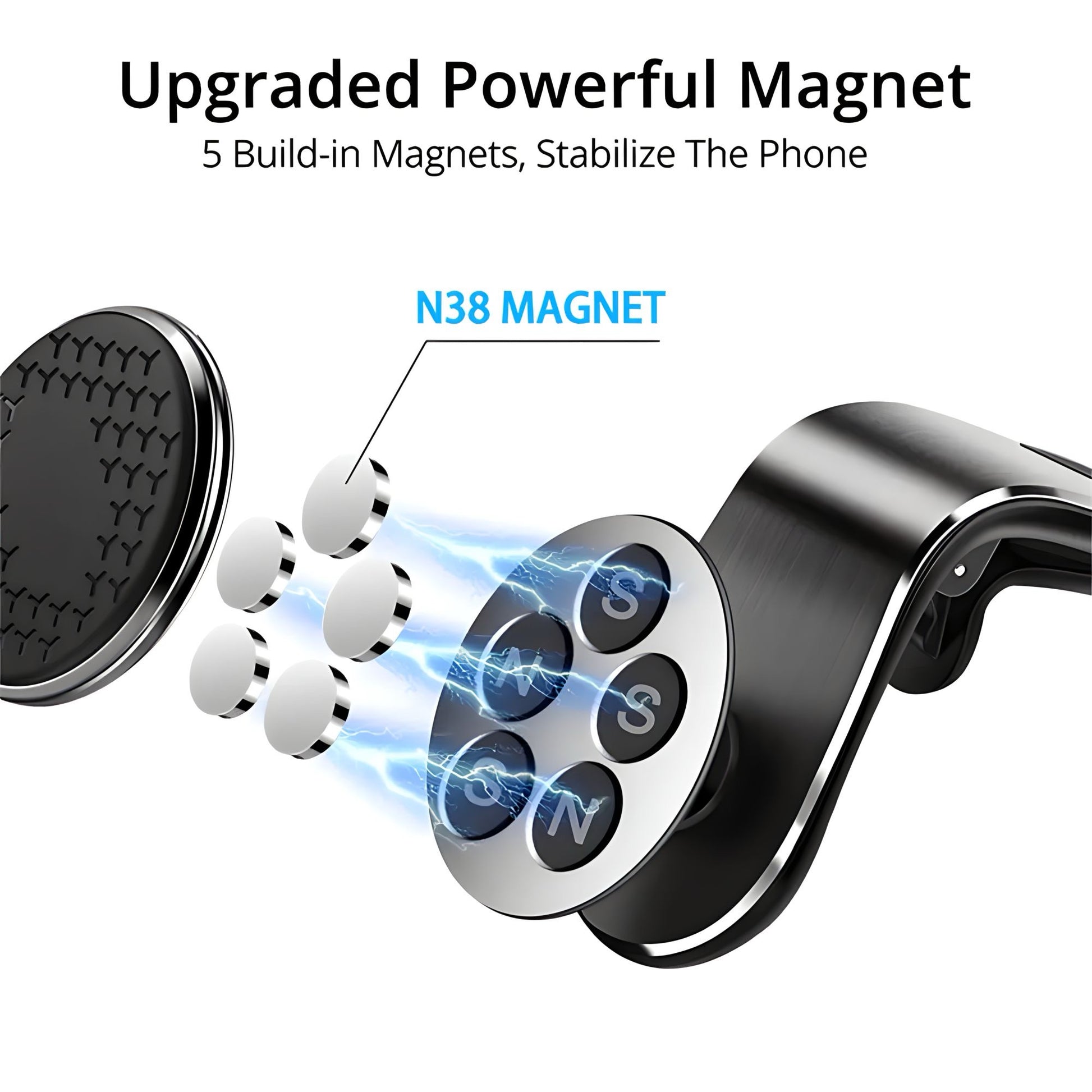 Magnetic Car Phone Holder - Tech Scape Hub