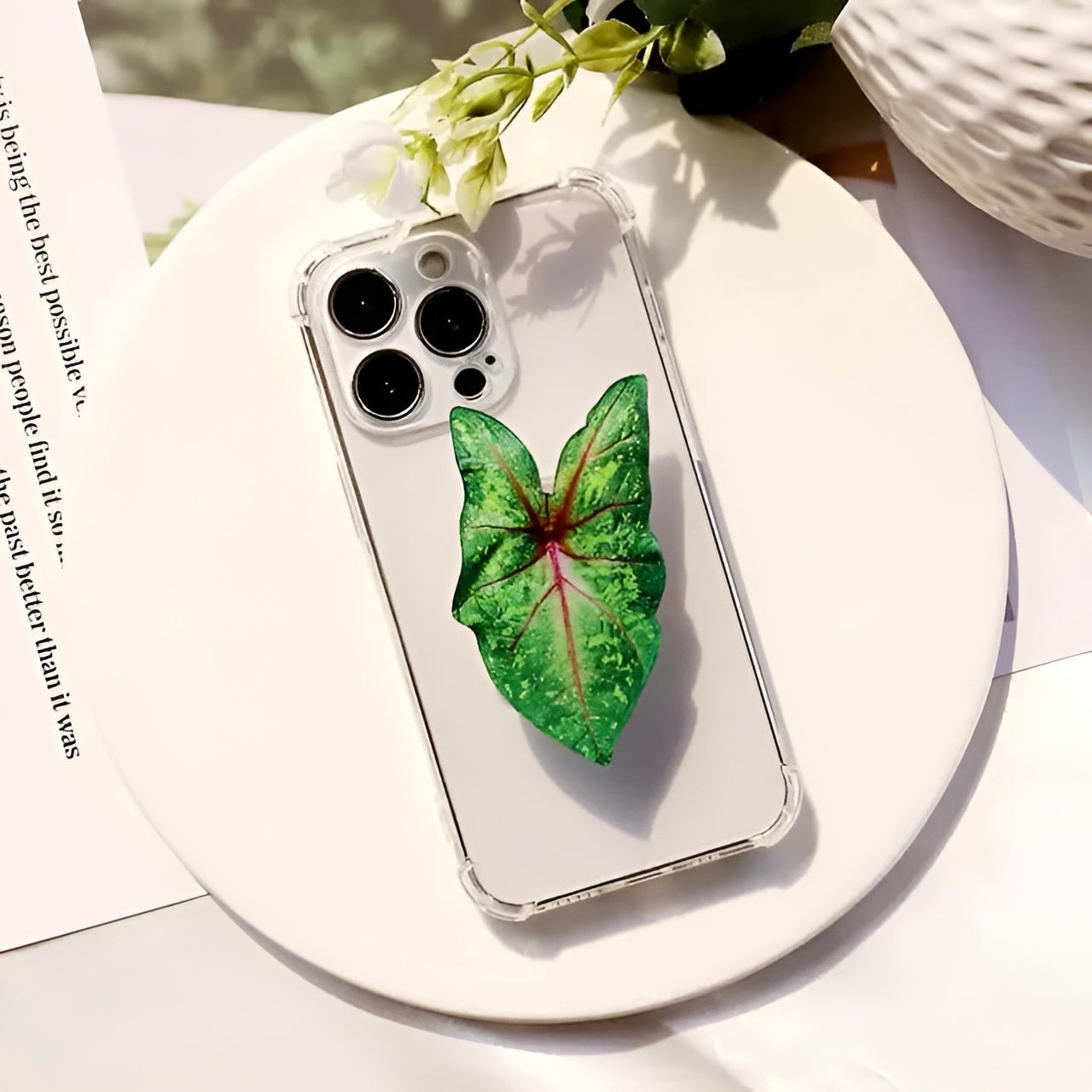 Leaf Acrylic Phone Holder