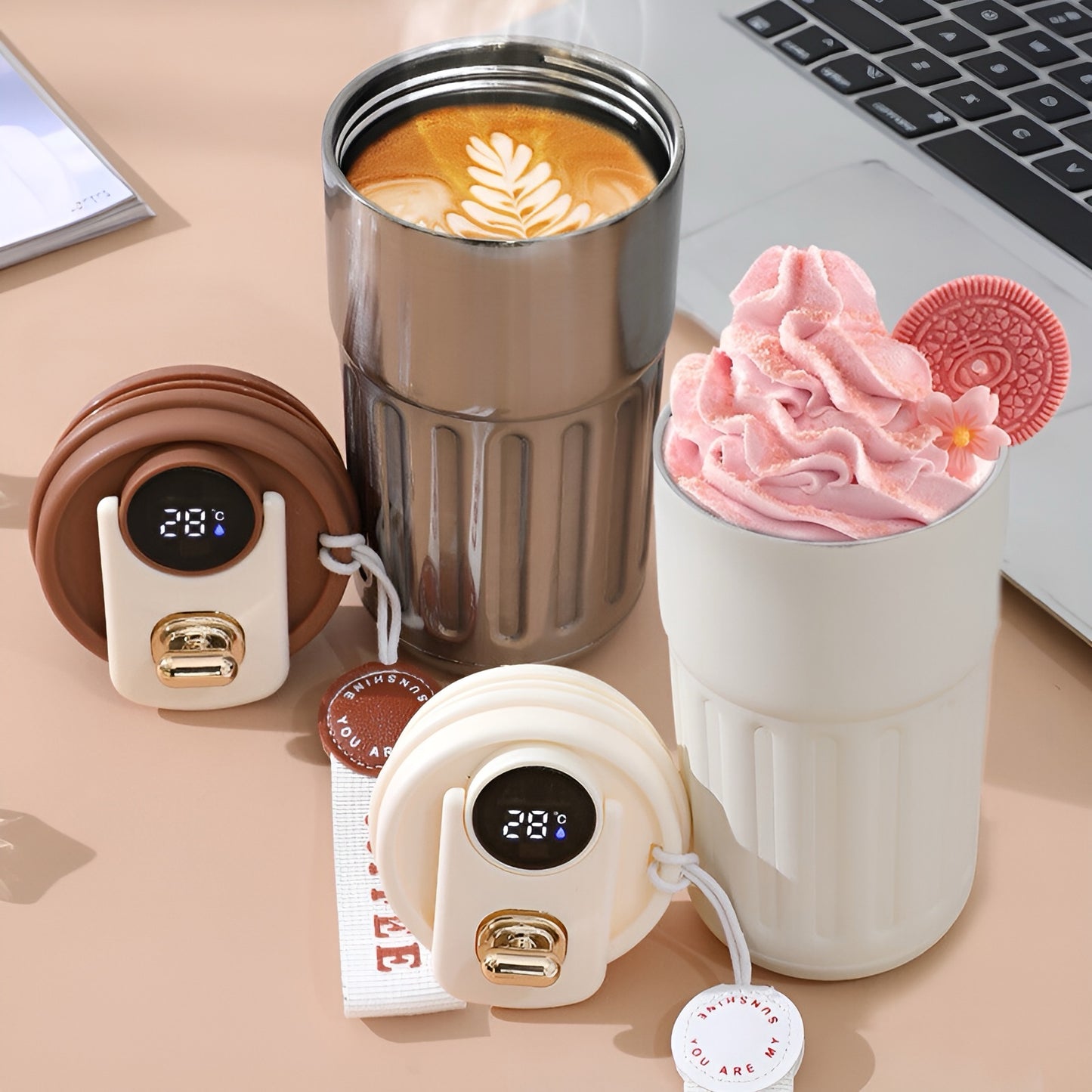 Thermos Mug with Temperature Display