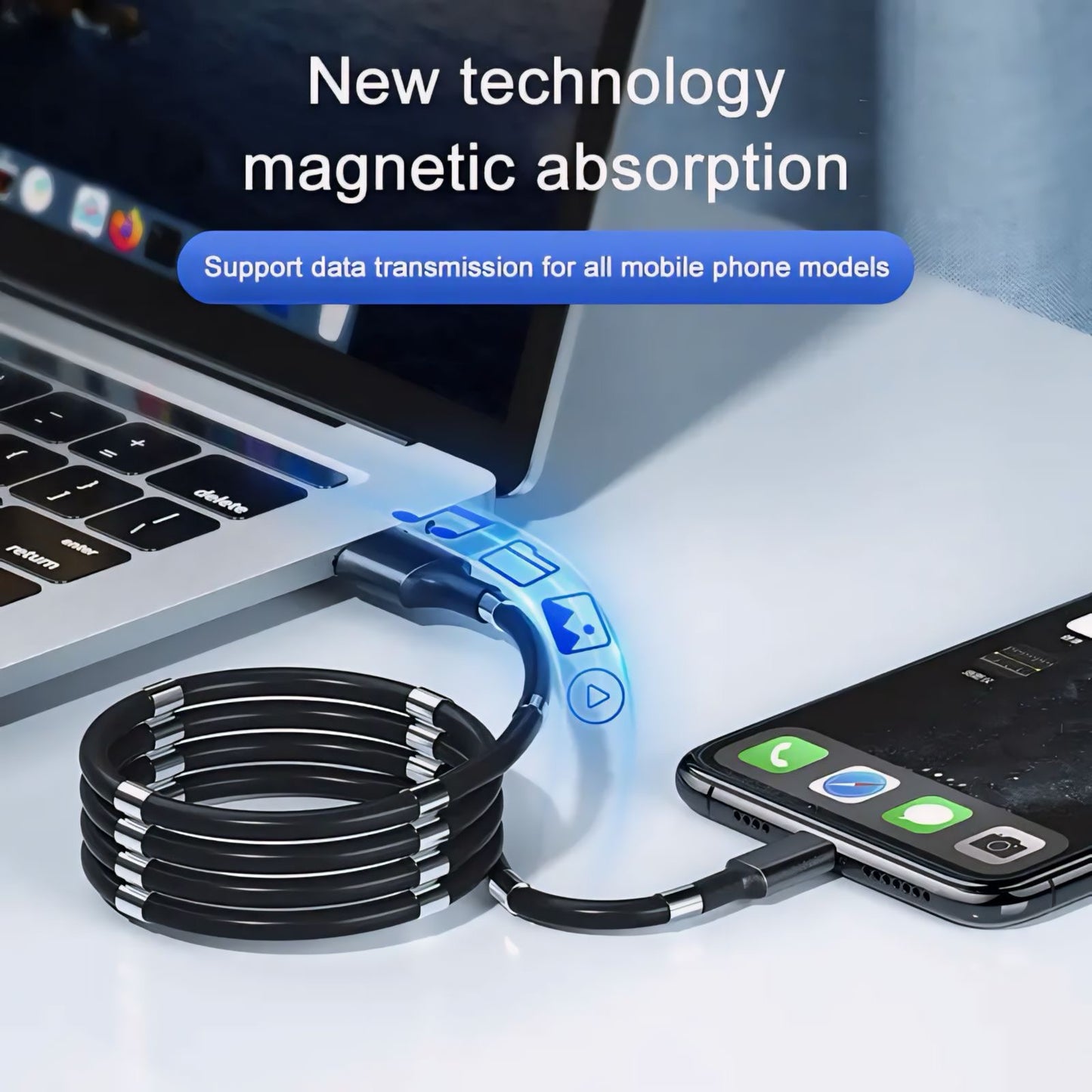 Magnetic Charging Cable - Tech Scape Hub