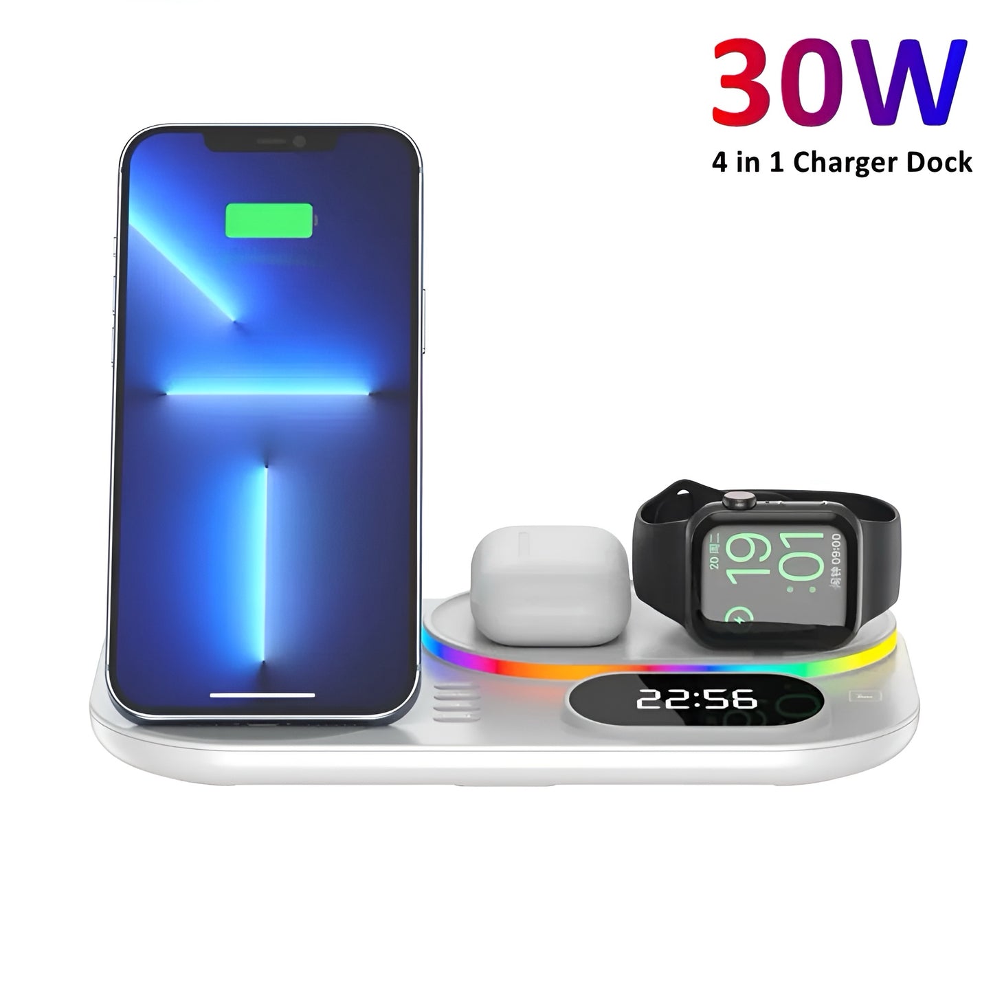 RGB Wireless Charging Dock for Apple