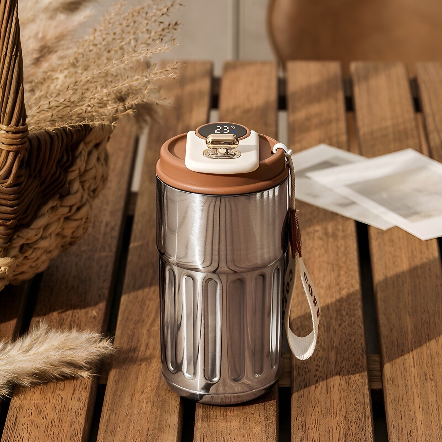 Thermos Mug with Temperature Display