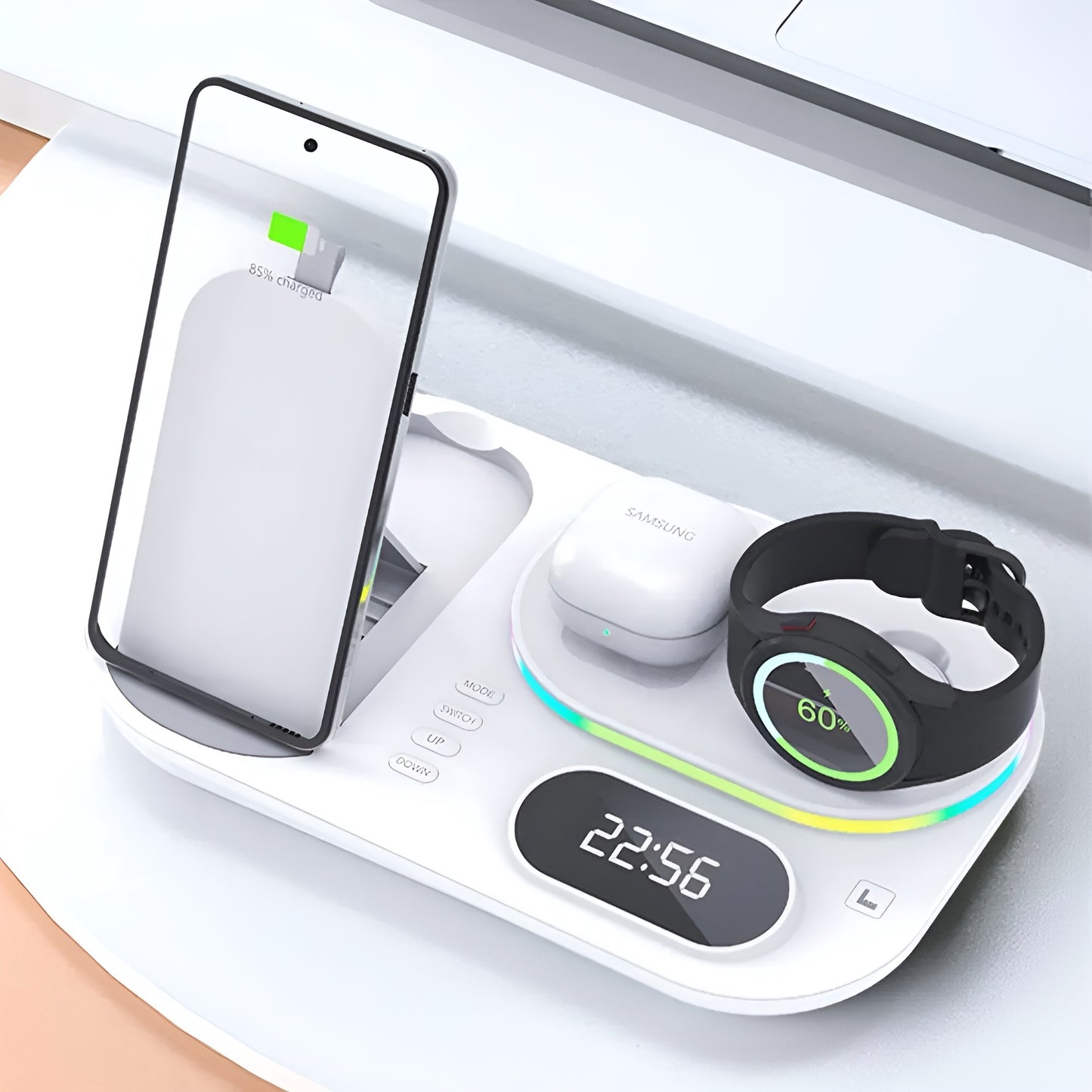 RGB Wireless Charging Dock for Android