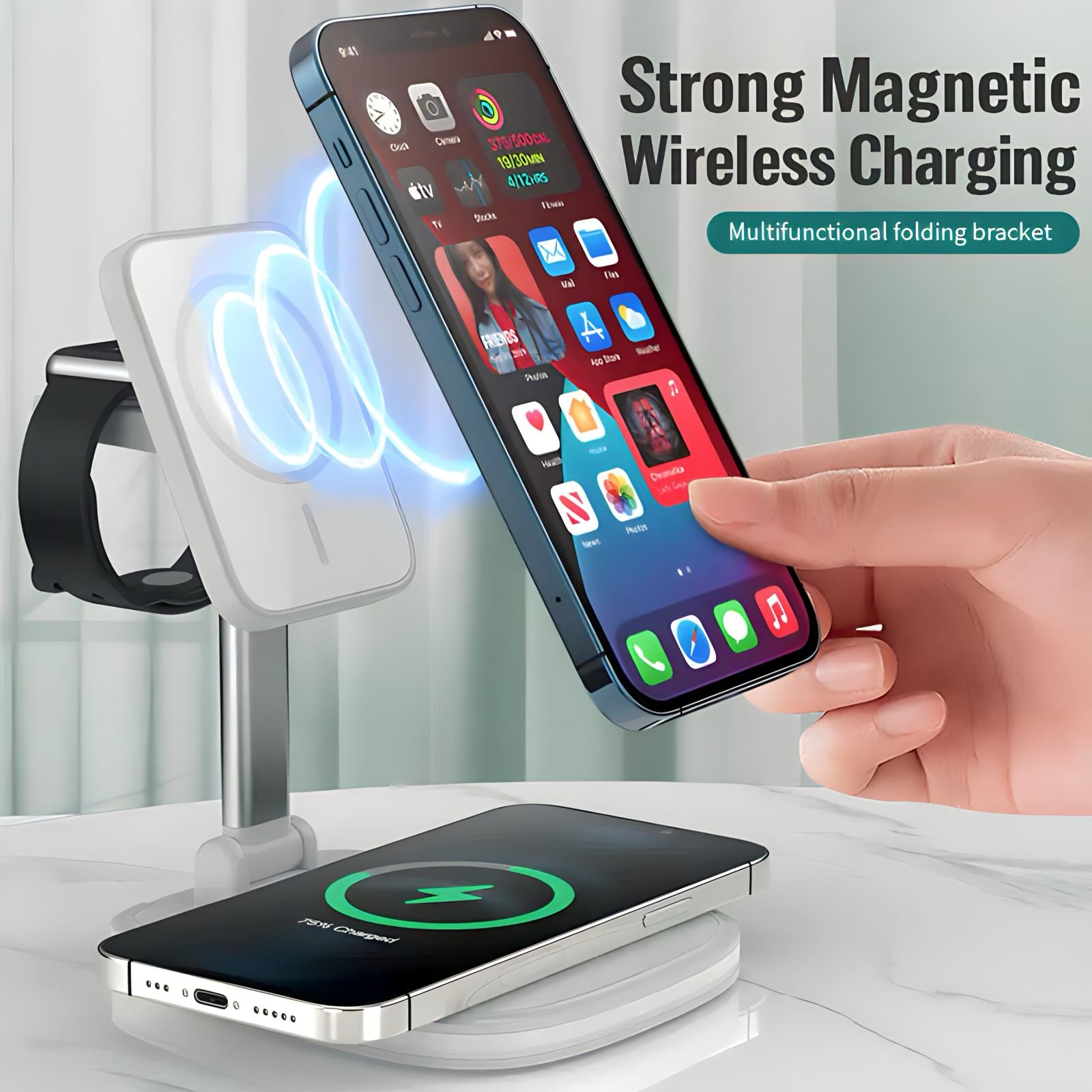 Folding Wireless Charging Stand - Tech Scape Hub