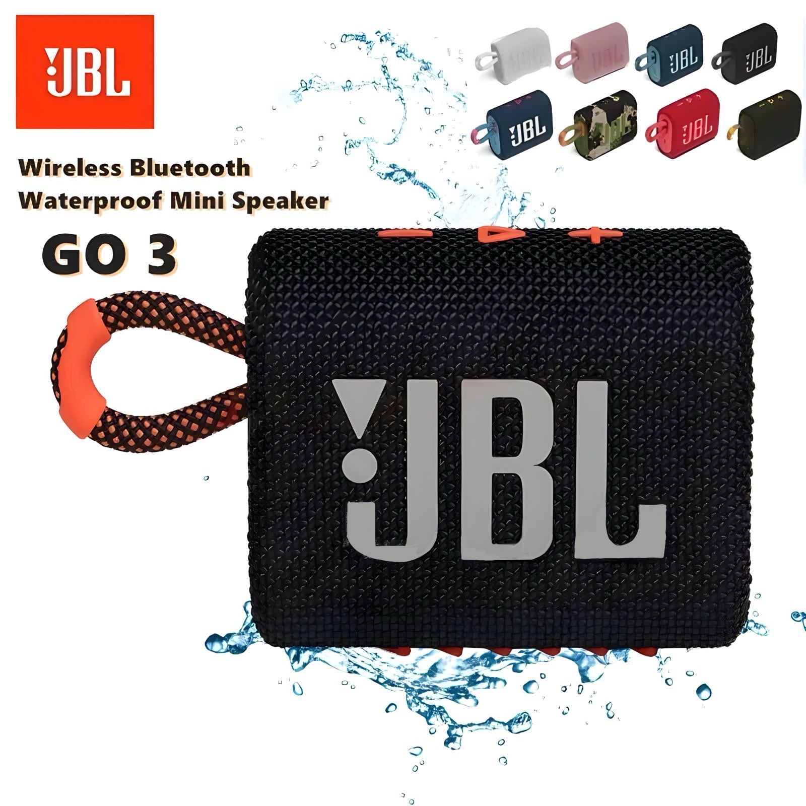 JBL Go 3 Waterproof Bluetooth Speaker - Tech Scape Hub