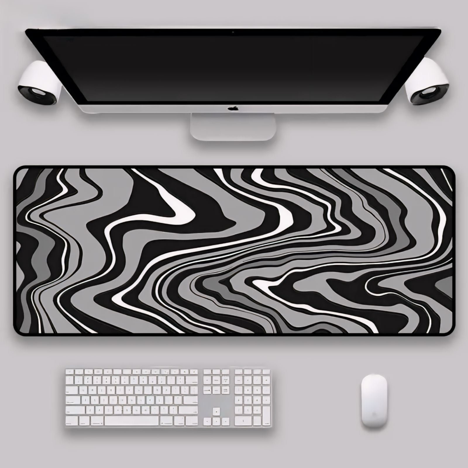 Liquid Strata Art Mouse Pad - Tech Scape Hub