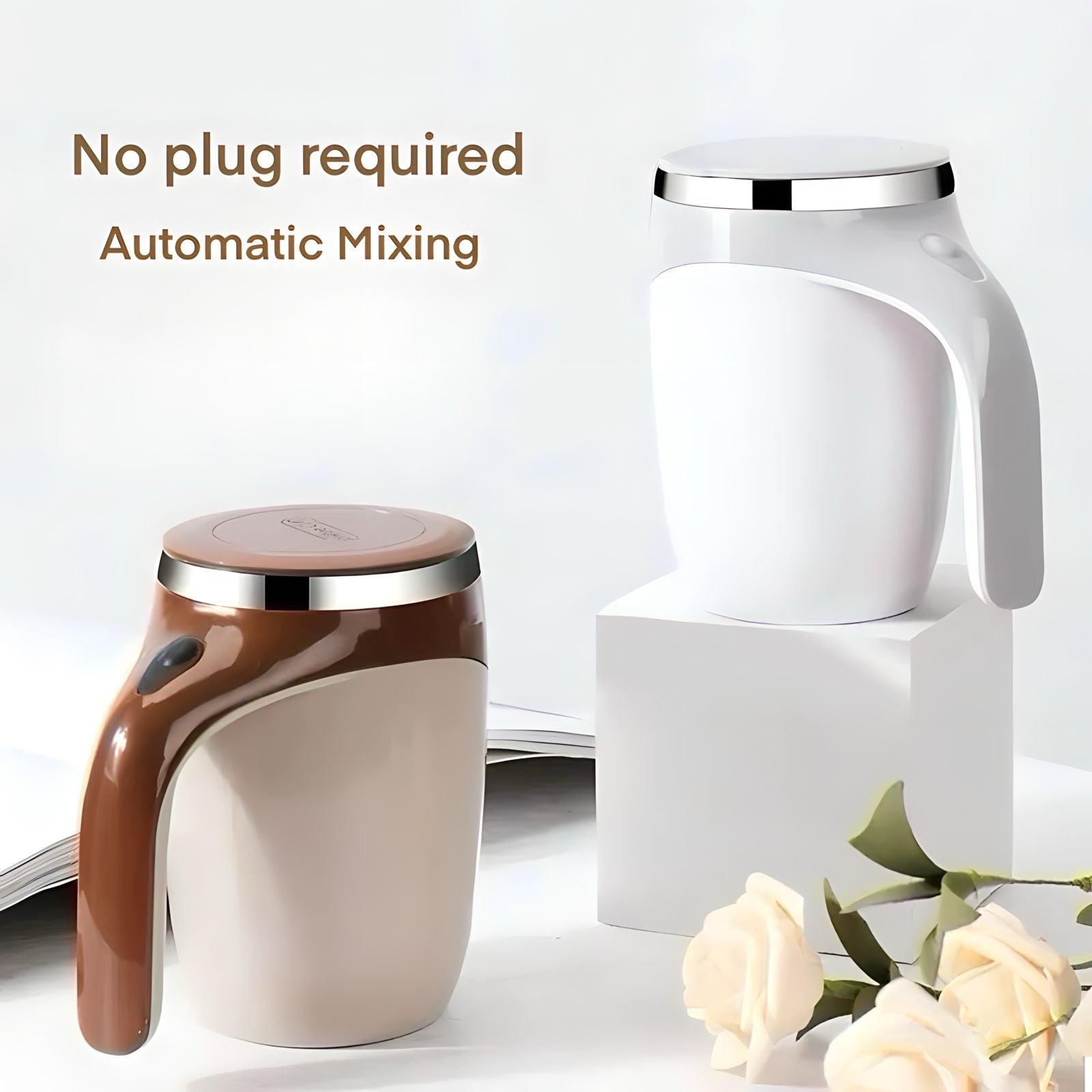 Rechargeable Automatic Stirring Coffee Cup - Tech Scape Hub