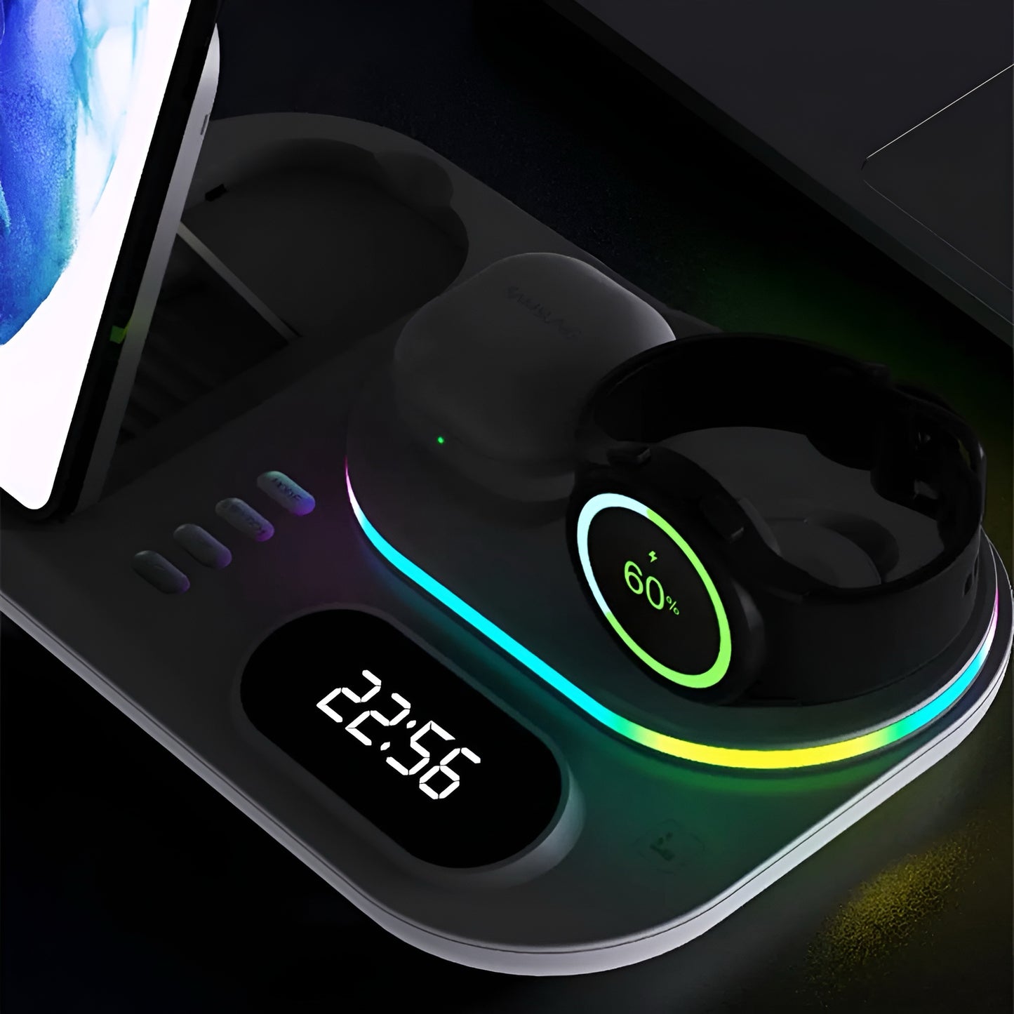 RGB Wireless Charging Dock for Android