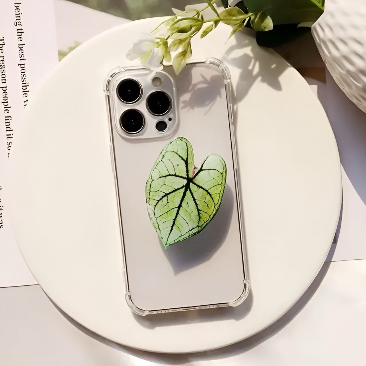 Leaf Acrylic Phone Holder