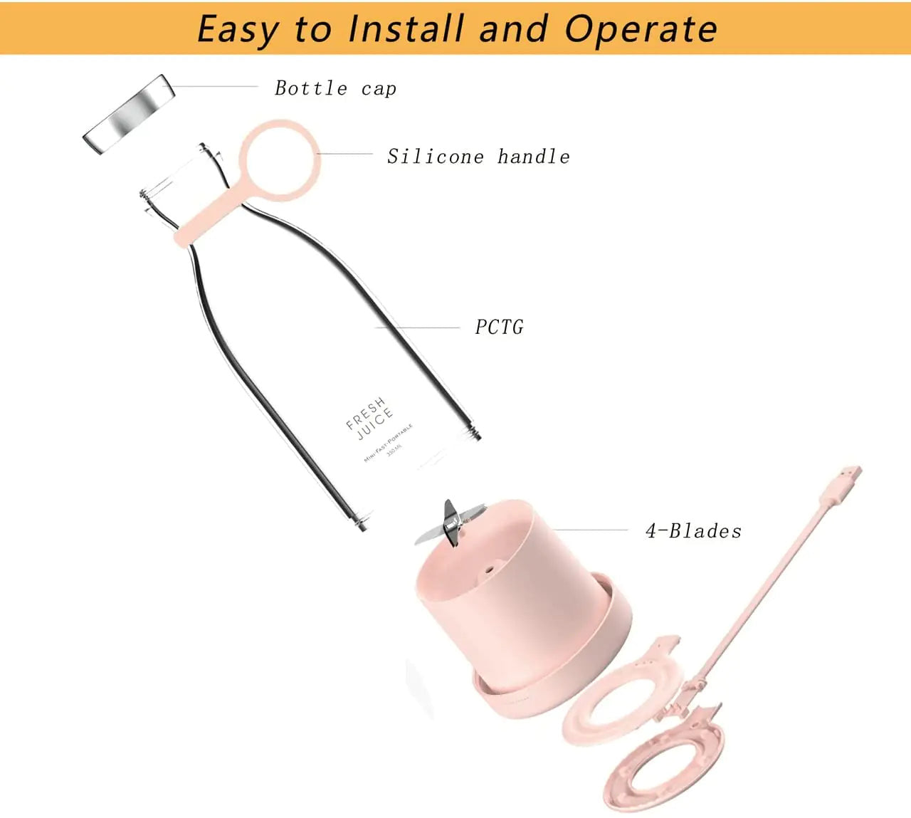 Portable Electric Blender - Tech Scape Hub