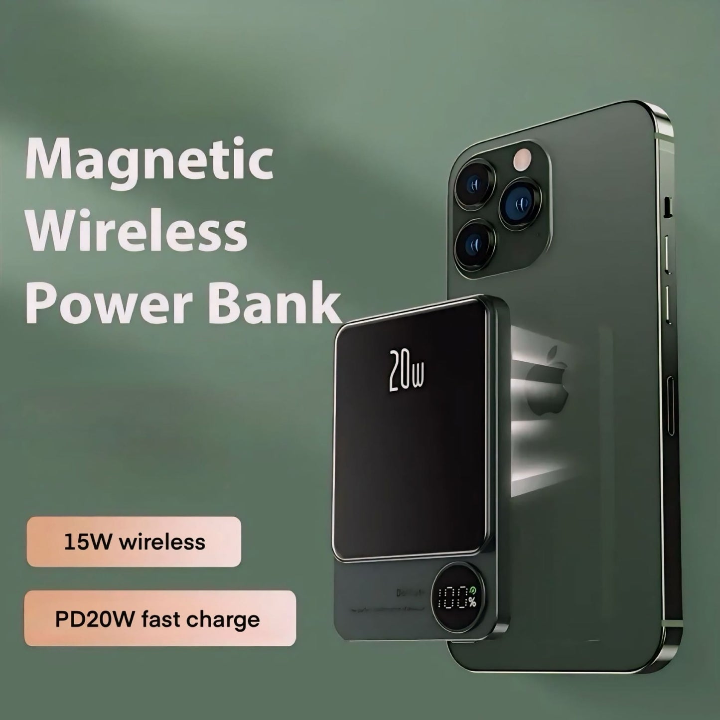 Slim Magnetic Power Bank - Tech Scape Hub