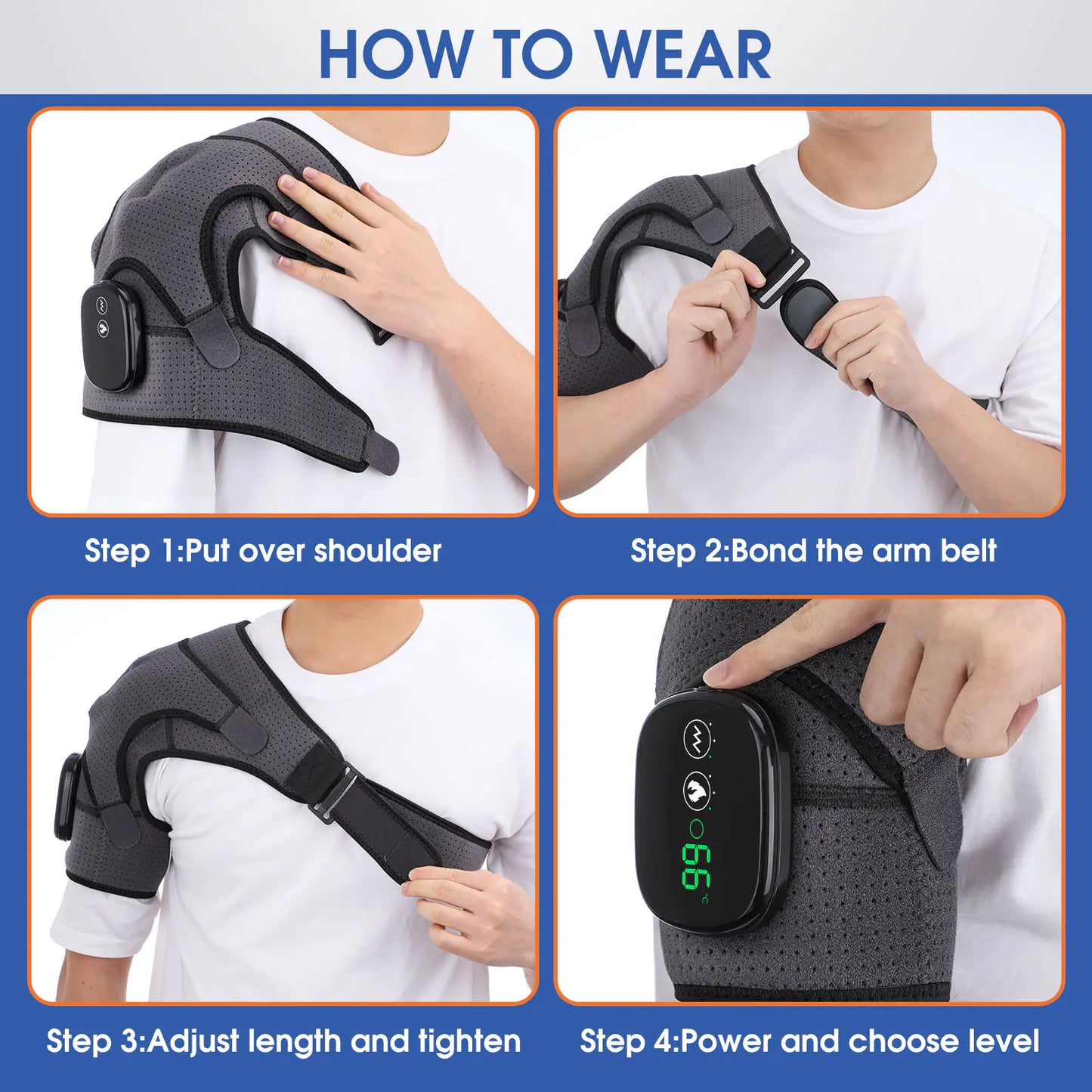 Heating and Massaging Shoulder Wrap - Tech Scape Hub