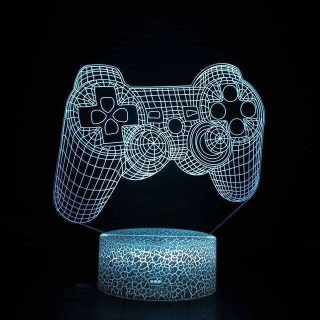 3D LED Gaming Lamp - Tech Scape Hub